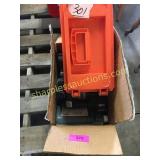 Spray indicator, brad nailer, toolbox