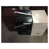 3 metal file cabinets