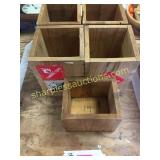 5 wood boxes