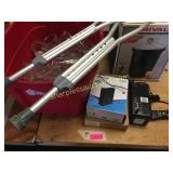 Electronics, ice cream maker, glassware