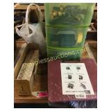 Tool chest, rolling caddy, misc