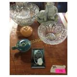 Punch bowl, pottery, yard art