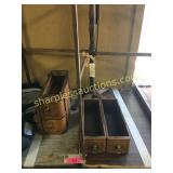 Drying rack, oak sewing drawers