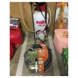 Garden hose, sprayer