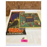 Cowboy checkers board & movie poster