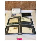 Albums of stamp postcards