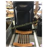 Lg. suitcase and chair back