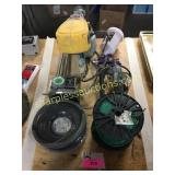 Cable reel, power sprayer, nail gun