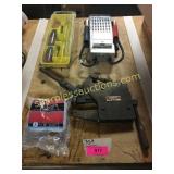 tools, guncleaning kit, battery tester