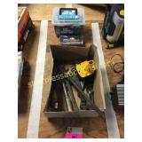 Box of tools , half box of 357 magnums, casting