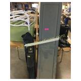 Poolsticks, 2 shutters, folding chair