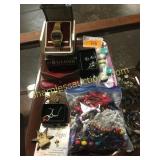 Tray full of jewelry