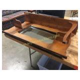 Antique Oak Mirror/shelf