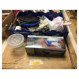 Percussion massager, candy dish, misc