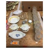 Stemware, dishes, misc