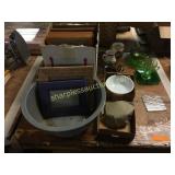 Picture frames, glassware