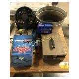 Fan, bucket, air filters