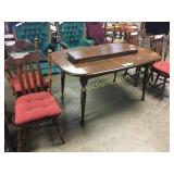 Kitchen table/leaves/chairs