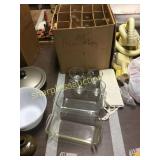 Punch bowl set, baking dishes