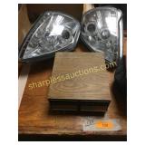 Auto lights, cassette holder