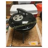 Weber grill, cooler