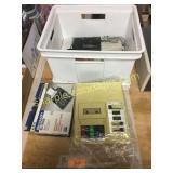 Calculator, tape recorder, misc