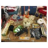 Picture frames, cake platter, misc