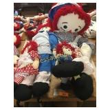 Raggedy Ann & Andy dolls