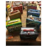 Lunch boxes, some with thermos