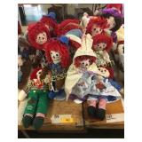 Raggedy Ann & Andy dolls