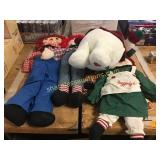 Raggedy Ann & Andy dolls