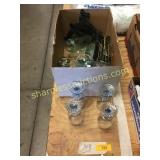 Stemware, canning jars, misc