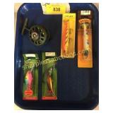 Fishing reel and lures