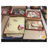 Scrap book, vintage postcards