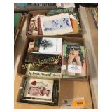 Vintage postcards, books