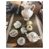 Pitcher, teapot, misc