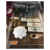 Glasses, teapot, misc