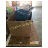 Painting supplies, flatware, misc