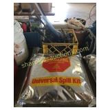 Universal spill kit, garage items