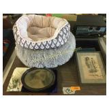 Picture frames, dog beds, misc