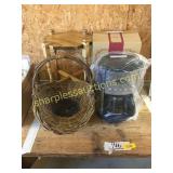 Stand, coffee maker, misc