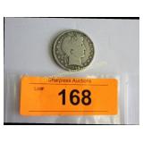 1899 Barber Half dollar