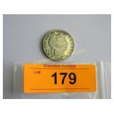 1908 Barber Half dollar