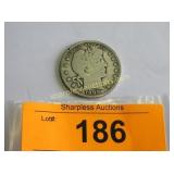 1908 Barber Half dollar