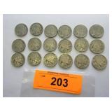 Collection of Buffalo nickels