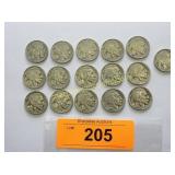 Collection of Buffalo nickels