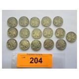 Collection of Buffalo nickels