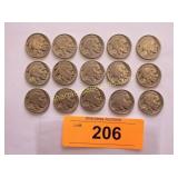 Collection of Buffalo nickels