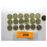 Collection of Buffalo nickels