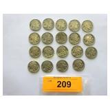 Collection of Buffalo nickels